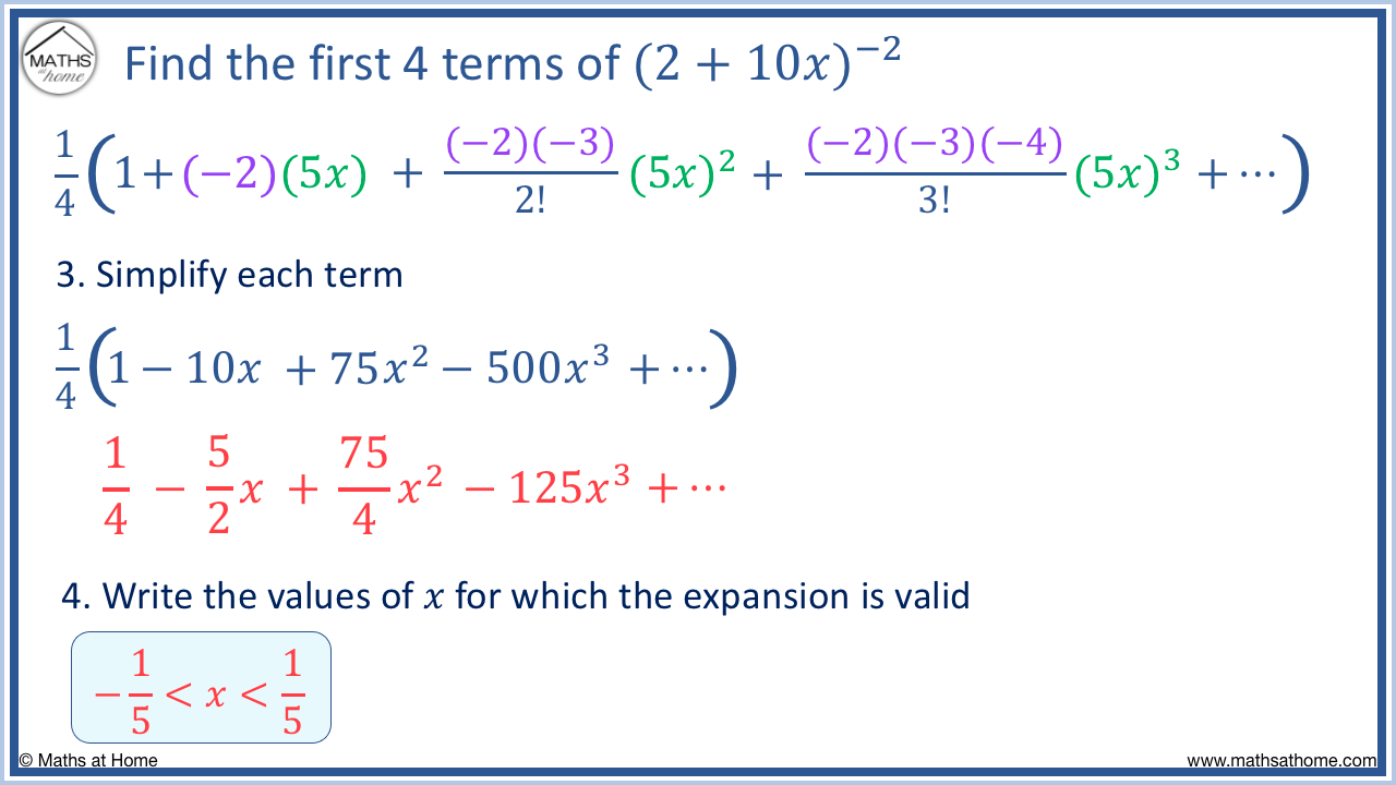 How To Do The Binomial Expansion Mathsathome