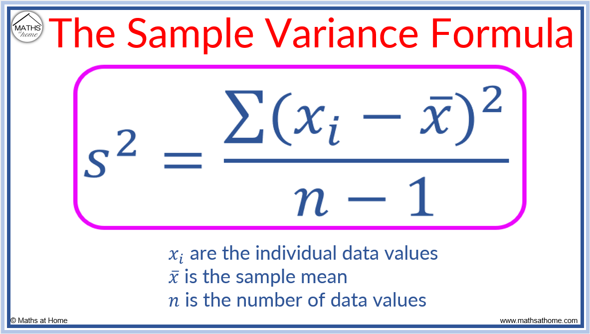 How To Calculate Variance Mathsathome