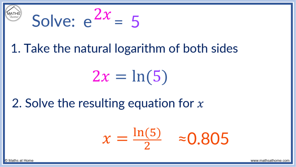 Solving Exponential Equations With Different Bases Using