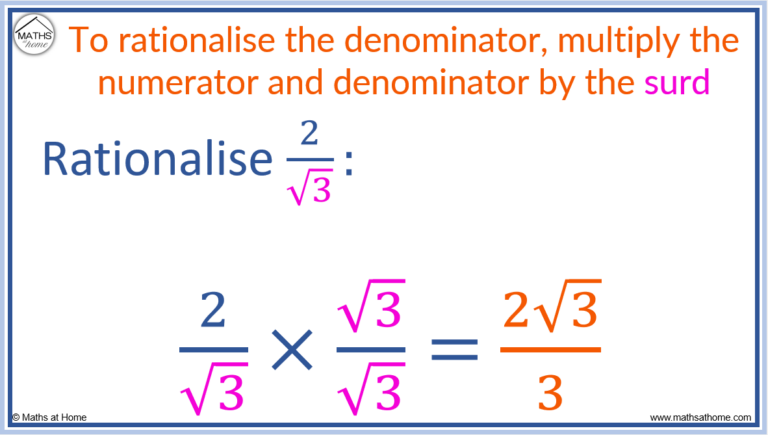 How to Simplify Surds – mathsathome.com