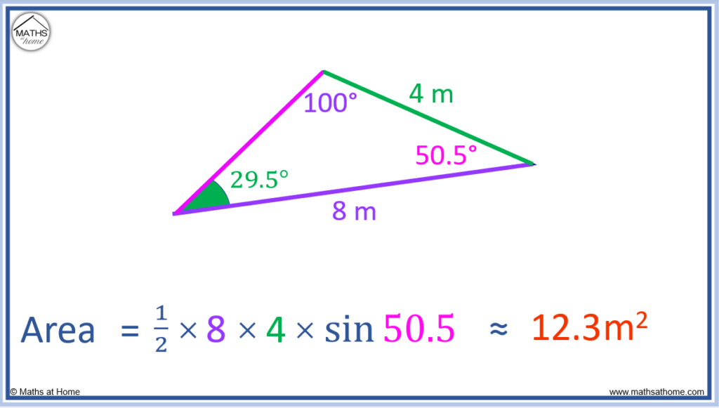 sine rule for area