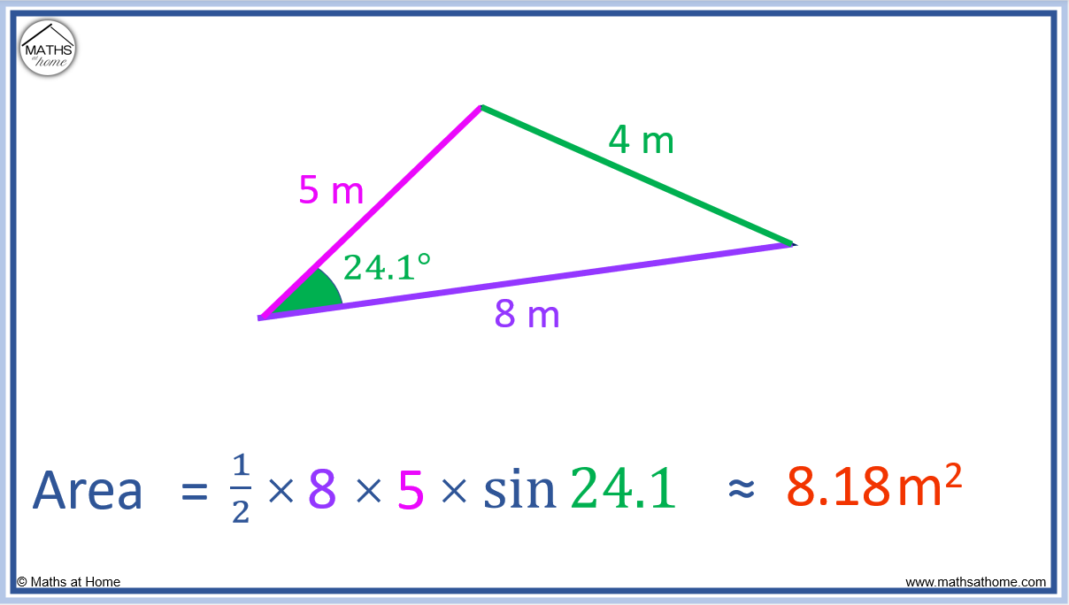 How to Find the Area of a Triangle Using the Sine Rule