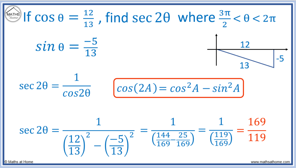 double angle formula to find exact trig values