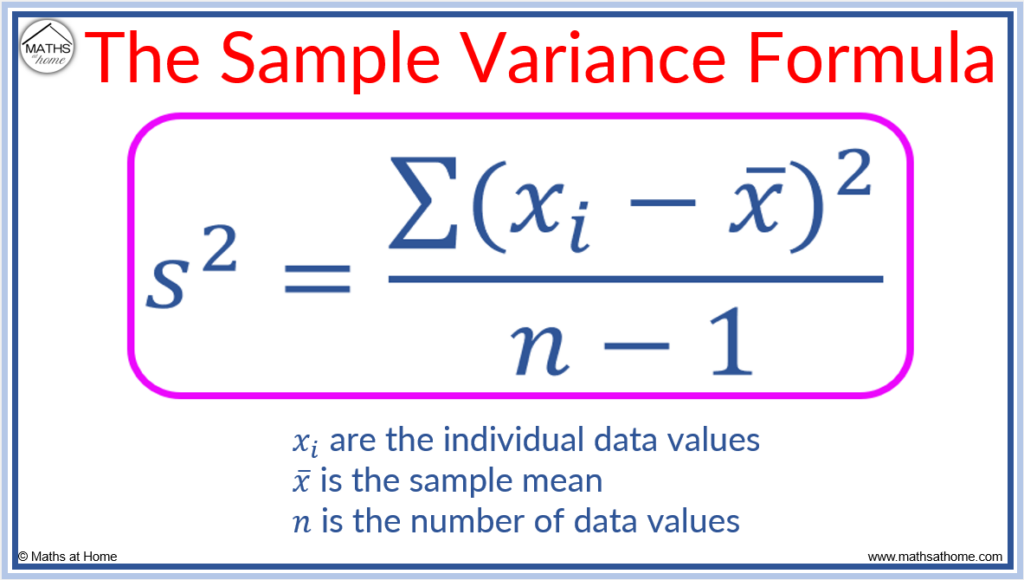 the sample variance formula