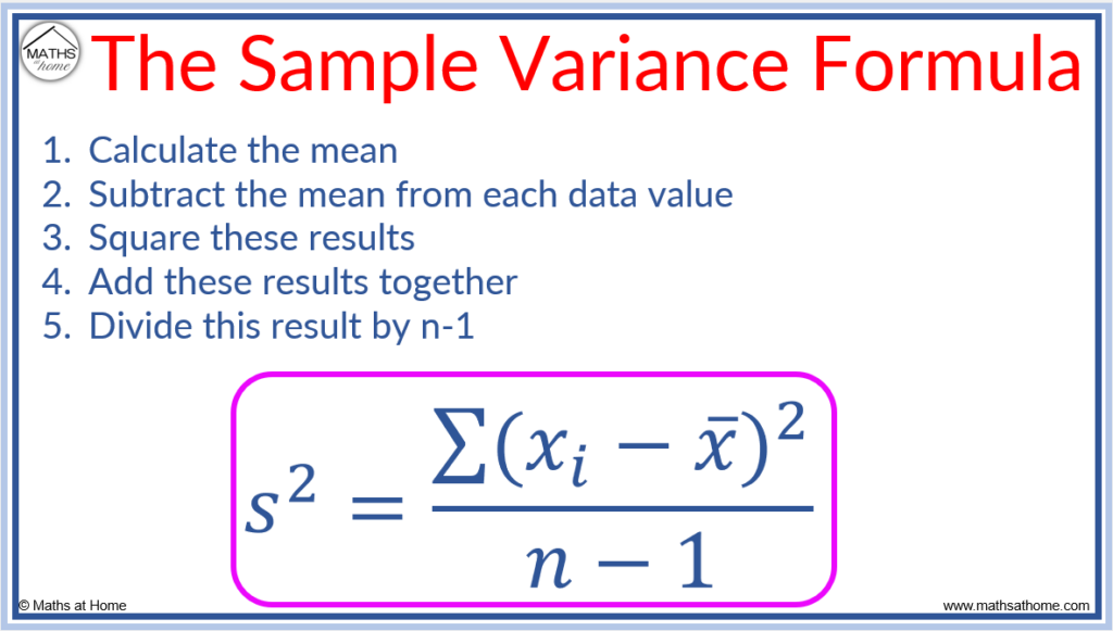 How To Calculate Variance Mathsathome