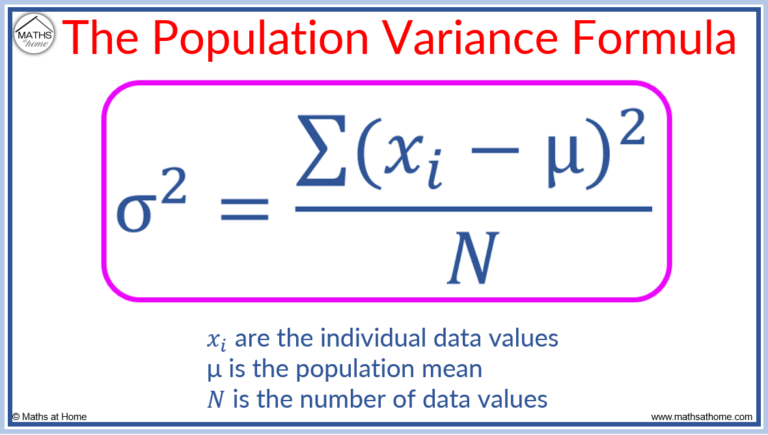 How to Calculate Variance – mathsathome.com