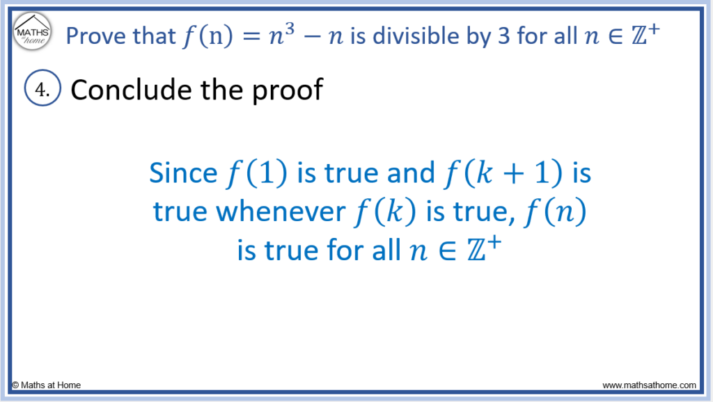 step 4 of proof by induction divisibility by 3