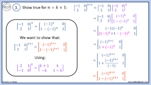 How to do Proof by Induction with Matrices – mathsathome.com