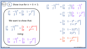 How to do Proof by Induction with Matrices – mathsathome.com