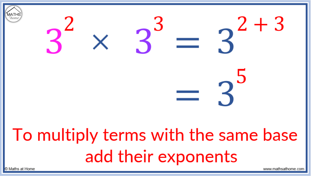 how to multiply exponents