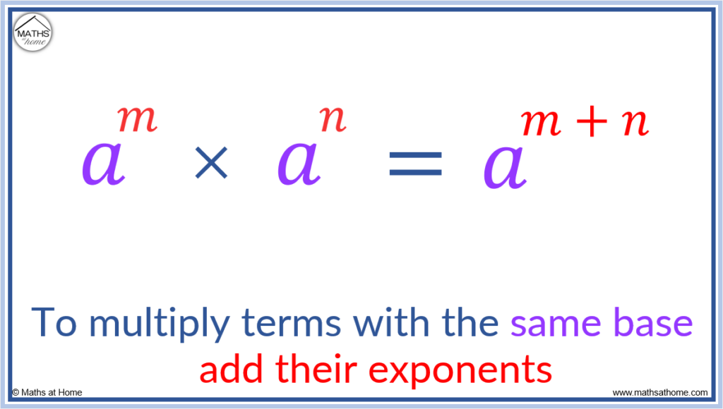 multiplying exponents formula