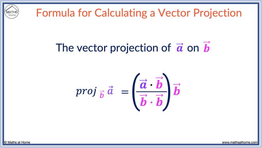 vector projection formula