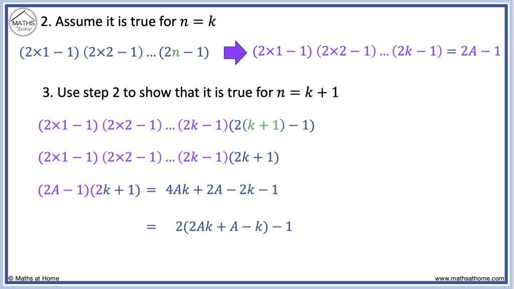 proof by induction show that the result is always odd